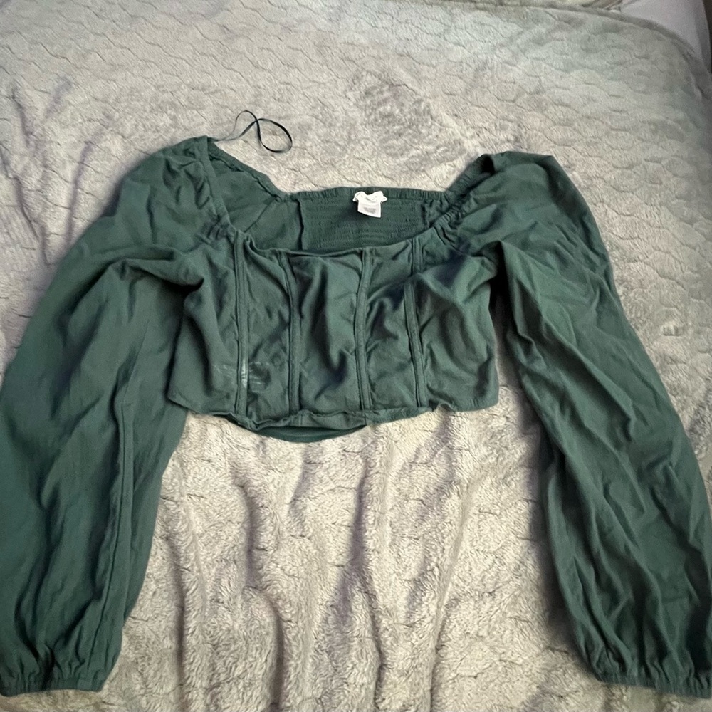 Elegant Green Women's Top